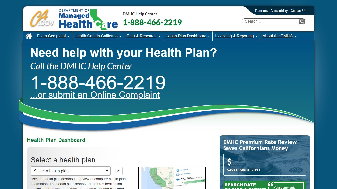 California Department of Managed Health Care